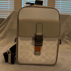 Coach Track Pack in Colorblock Signature Canvas